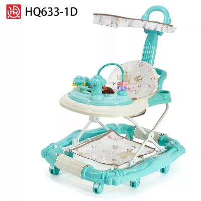 China Amazon Hot Sell Baby Walker Trolley Anti Rollover Baby Walker Wheels Round Baby Walker Stroller for sale