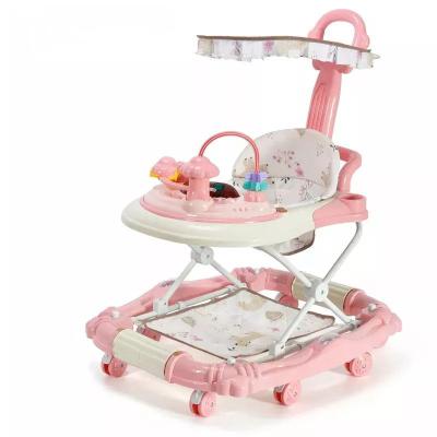 China Amazon Hot Sell Baby Walker Trolley Anti Rollover Baby Walker Wheels Round Baby Walker Stroller for sale