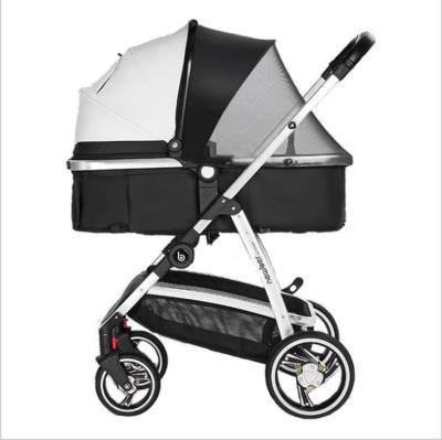 China One-Click Landscape Baby Cotton Winter Stroller High Foldable Baby Stroller And Car Seat 3 In 1 Baby Stroller for sale