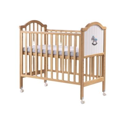 China Durable+adjustable+Mobile 2021 new type solid wood crib best selling solid pine wood crib design/baby swing cradle/baby crib attached adult bed for sale