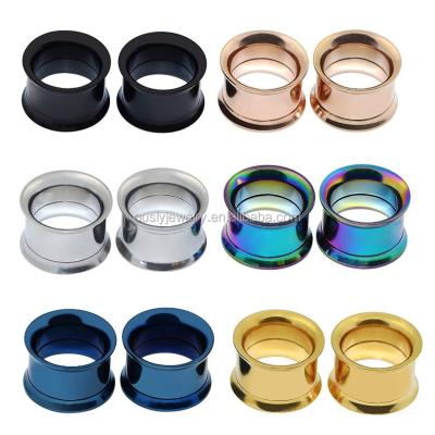 China Stainless Steel 316l Stainless Steel Ear Jewelry Ear Plugs Measurements Ear Expander Pierced for sale