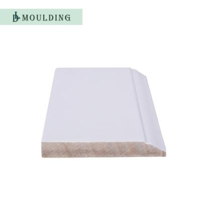 China Low Price Modern Sale Customized White Primed MDF Skirting Boards Baseboards for sale