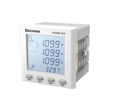 China 96*96 Digital Panel Mounted Frequency 60 Hz Multifunction 3 Phase Power Meter PD194Z-9HY for sale