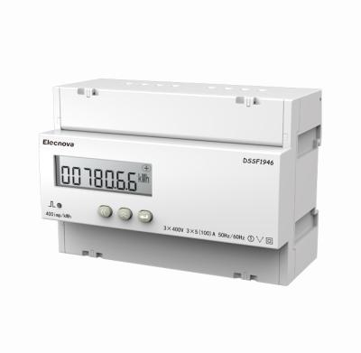 China Elecnova DSSF1946 3 Phase Rail Mounted Multi-fuction Tariff Din Digital Energy Meter 3 Wire DC DSSF1946 for sale