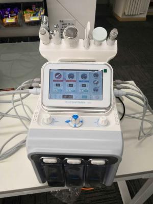 China beauty device 17 kg 430*380*380mm portable white hydrafacial machine with 6 handles for face cleaning and lifting for sale