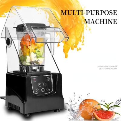 China Stainless Steel Sand Ice Maker Ice Breaker Activity with Sound Insulation Multifunctional Ice Smoothie Machine Blender Juice Machine for sale