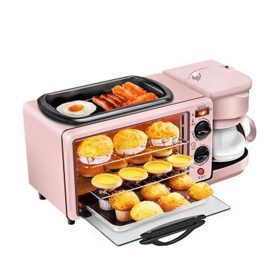 China Commercial Household Breakfast Machine Three In One Electric Toaster Multifunctional Sandwich Oven One Appliance Horno Para Electric Pan for sale