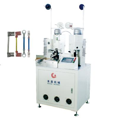 China Cutting Of HC-20 Automatic Wire Flat Cable Double Ends Terminal Pressing And Crimping Machine for sale