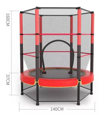 China With Protective Net Hot Sales Shangjie Home Use Jumping Trampoline With Protective Net For Children for sale