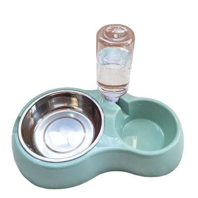 China Chinese Factory Supply Automatic Hoopet Protect Neck Vertebra Tilted Animal Pet Cat Dog Feeding Feeder Bowl for sale