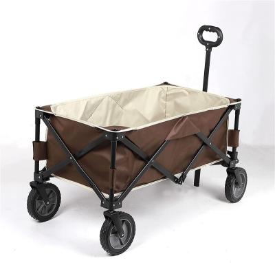 China Climbing Hot-sale Folding Wagon Wholesale Outdoor Collapsible Foldable Beach Trolley Camping Wagon for sale