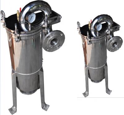 China Factory 304 And 316L Stainless Steel Single Bag Filter , SS Bag Filter Housing for sale