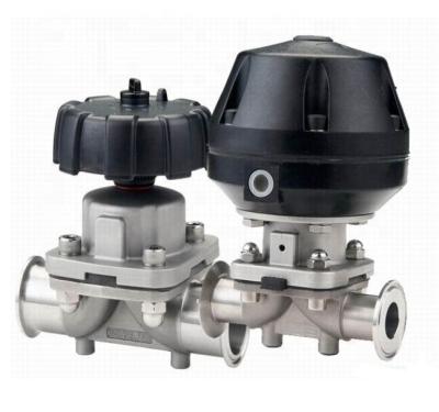 China General Food Grade Stainless Steel Sanitary Diaphragm Valve , Tri Clamp Sanitary Diaphragm Valve for sale