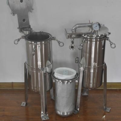 China High Quality Hotels Stainless Steel Liquid Bag Filter Housing For Liquid for sale