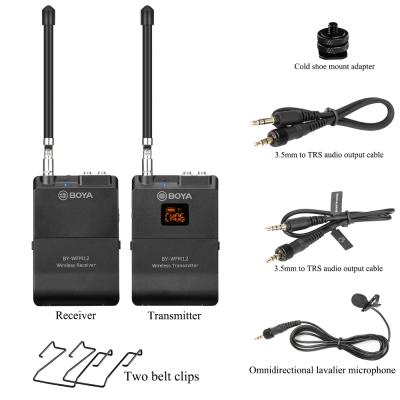 China BOYA BY-WFM12 Wireless Microphone VHF Wireless Microphone System for IOS Android Smartphones, Video DSLRs, Camcorders, Audio Recorders, Broadcasters for sale