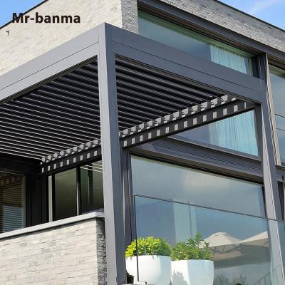 China Outdoor Waterproof Pergola Pergola Pergola Easily Opening Aluminum Exterior for sale