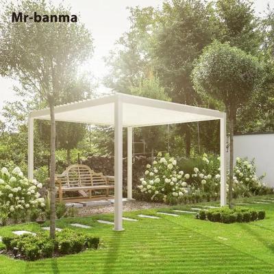 China Customized High Quality Easily Assembled Modern Design Aluminum Bioclimatic Motorized Aluminum Louvered Pergola by Mrbanma for sale