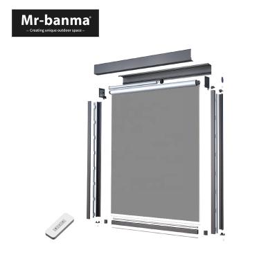 China Custom Outdoor UV Protection 13.12ft PVC Patio Blinds Wind Proof With Eco Friendly for sale