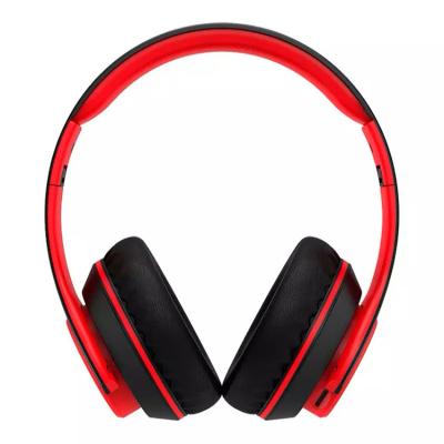 China Grand TWS Wireless Earphone Headband Price Over The Ear Headphone Headband Touch Control Style Black and Red for sale