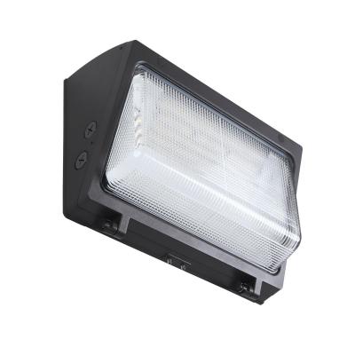 China GLASS UL Listed DLC5.0 Super Slim Save Shipping 80W 100W 120W Led Commercial Industrial Outdoor Wall Pack Light Light Fixture for sale