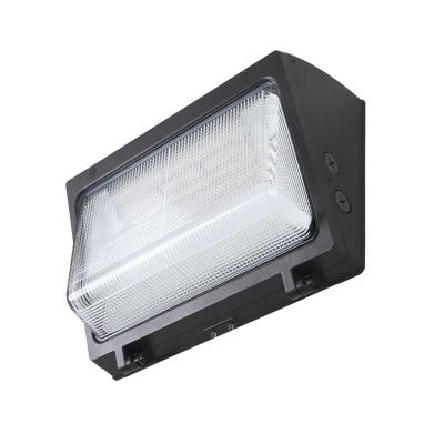 China IP65 DLC5.0 347V 120W LED GLASS UL Listed Slim Wall Pack Lighting Fixtures Wallpack Lights Wall Pack With Photocell Motion Sensor for sale