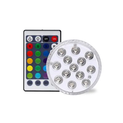 China Magnetic Underwater Place Above Ground RGB Color Changing LED Pool Light Bulb Underwater Through Around Pool Fence Wall Areas With Remote for sale