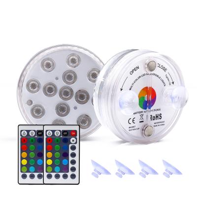 China Dimmable Spot Low Voltage RGB 16 Underwater Color Led White Pool Bulb Retrofit With Magnet IR Wireless Remote Control for sale