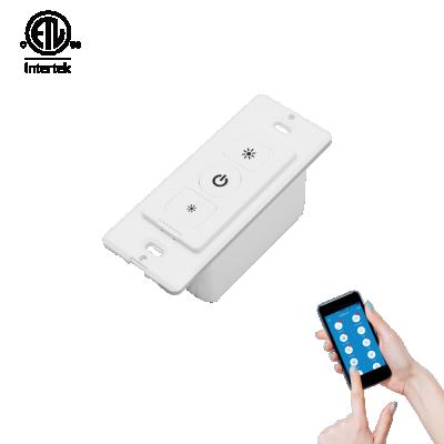 China Indoor FCC ETL Certified Smartlife Wall Dimmer Voice Control ESP8266 WIFI Triac 0-10V Smart Dimmer Switch for sale