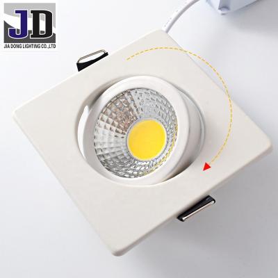 China 3W 5W Residential Round COB Ceiling Lamp LED Square Spot Light Ceiling Mounted Spot Light for sale