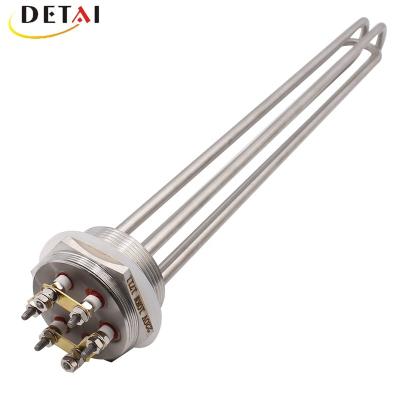 China Submersible Electric Heating Element 220V 10KW Stainless Steel Immersion Heater Boiler Heating Element With 2