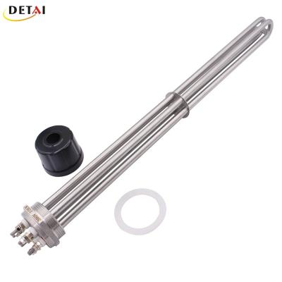 China Water Heating Element 380v 10kw 3 Phase Electric Water Heating Element Heater For Liquid Heating Tubular for sale