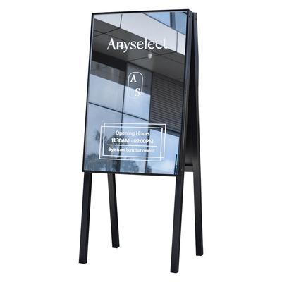 China Modern Floor Mirror Brand Clothing Store Display Card Sign Coffee Shop Outdoor Mirror Store Entrance Mirror for sale