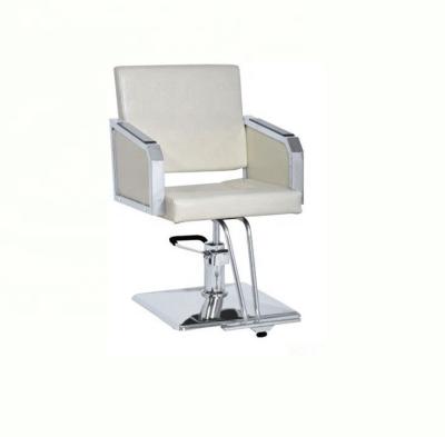 China New Style Adjustable Modern White Salon Barber Chair (Others) Barber Chair Hair Salon Furniture For Beauty Shop for sale