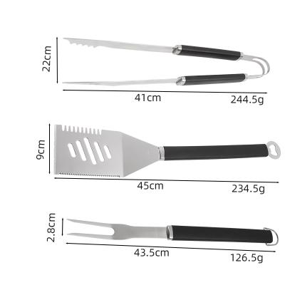 China Hot Selling Products Easily Cleaned 2021 Stainless Steel BBQ Tool Kit BBQ Outdoor BBQ Grilling Accessories Utensils Set for sale