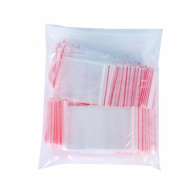 China Safety Clear Zip Lock Edible Transparent Ziplock Bags Sealing Custom Zipper Plastic Food Storage Packaging for sale