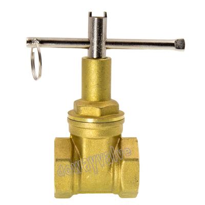 China General DW115 Brass Forged Lockable Gate Valve for sale