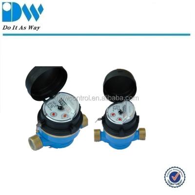 China 45 Degree Register Brass Dry Dial Vane Wheel Water Meter LXSC 13D for sale