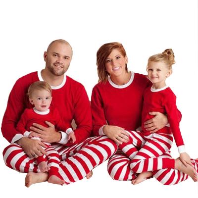 China Wholesale Assorted QUICK DRY Stripes Kids Christmas Family Pajamas for sale