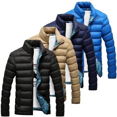 China 2021 Viable Mens Winter Coat Stripper Jacke Stand Collar Plus Size Jackets for sale