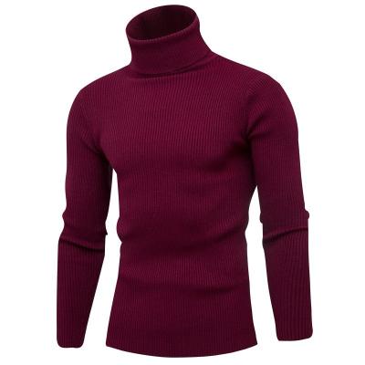 China Anti-shrink Collar Anti-Shrink High Pure Color Men's OEM Knitwear Long Sleeve Sweater Sweater for sale