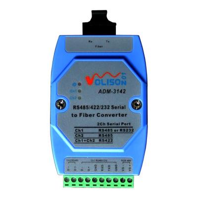 China ADM-3142-SC Multipurpose Serial Port Converter RS485/422/232 RS485 Fiber Optic Transceiver SC Dual Fiber ADM-3142-SC for sale