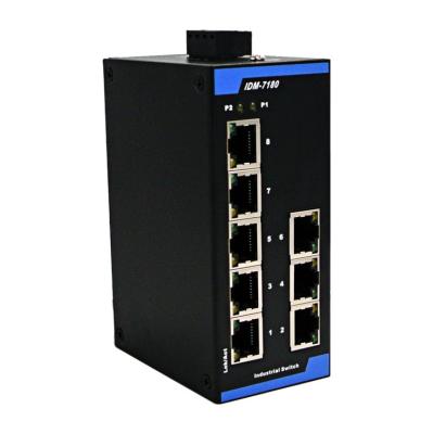 China IDM-7180 ​​8-Port 10/100M Industrial Ethernet Switch 1.6G for sale