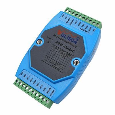 China ADM-4240-V10 4 485 Channel Analog Signal Acquisition Module 0~10V To Modbus TRU Agreement ADM-4240-V10 for sale