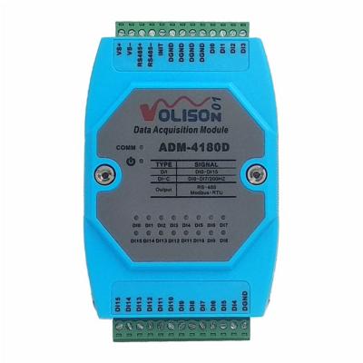 China ADM-4180D 16 Channel Isolated Digital Switch Input 16 Module Acquisition Module RS485 interface modbus rtu agreement ADM-4180D for sale