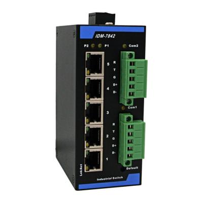 China IDM-7842MG 5 tower modbus network port Modbus gateway server modbus TRU RS485\232 tcp RJ45 ethernet interface IDM-7842MG for sale