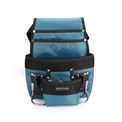 China Mulit-purpose Polyester Pocket Multipockets Heavy Duty Craftsman Kit Belt Pouch Tool Bag Around Waist for sale