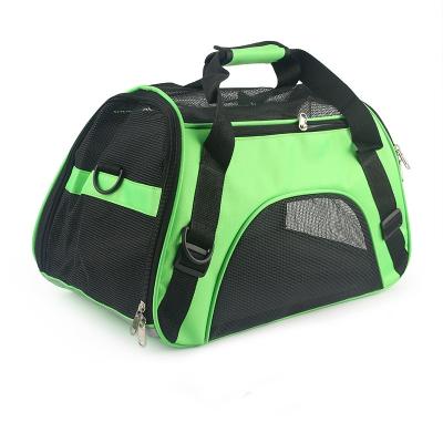 China Breathable Custom Airline Approved Foldable Portable Soft Pet Cages Carrier Dog Cat Travel Bag for sale