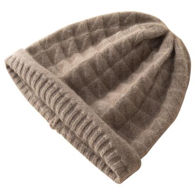 China 100% Super Multicolor Cashmere Fashion Winter Art Ladies Cashmere Hat New for sale