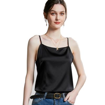 China Good Comfortable Silk Top Breathable Multiple Color Camisole Material for sale