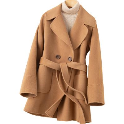 China Other New Solid Winter Clean Faced Ladies Long Pure Wool Coat for sale